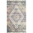 thumbnail image 1 of SAFAVIEH Saffron Harmon Geometric Cotton Area Rug, Royal Blue/Fuchsia, 4' x 6', 1 of 4
