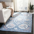 thumbnail image 1 of SAFAVIEH Saffron Jaslyn Bordered Oriental Area Rug, Blue/Cream, 4' x 6', 1 of 9