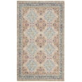 thumbnail image 1 of SAFAVIEH Saffron Mide Floral Bordered Cotton Area Rug, Rust/Blue, 3' x 5', 1 of 6
