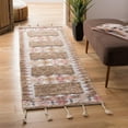 thumbnail image 1 of SAFAVIEH Saffron Nima Geometric Wool Runner Rug, Taupe/Ivory, 2'3" x 8', 1 of 5