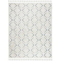 SAFAVIEH Sahara Ashlea Geometric Area Rug, Ivory/Grey, 8' x 10'