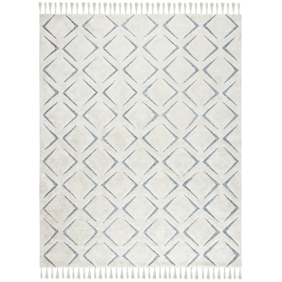 SAFAVIEH Sahara Ashlea Geometric Area Rug, Ivory/Grey, 8' x 10'