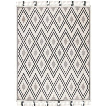 SAFAVIEH Sahara Idella Geometric Area Rug, Ivory/Grey, 8' x 10'