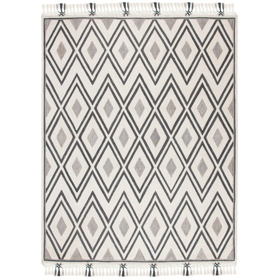 SAFAVIEH Sahara Idella Geometric Area Rug, Ivory/Grey, 8' x 10'