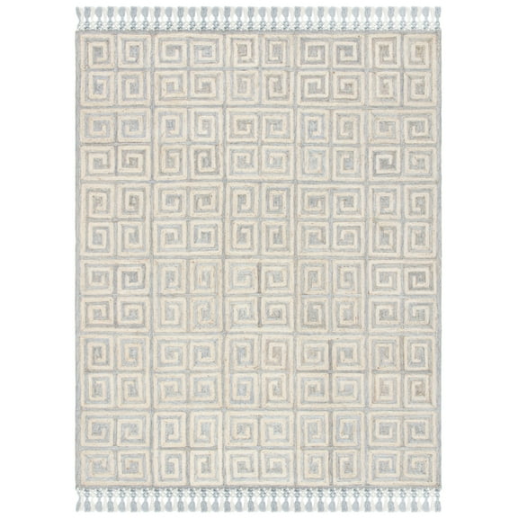 SAFAVIEH Sahara Karolina Geometric Area Rug, Grey/Beige, 8' x 10'