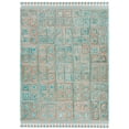 thumbnail image 1 of SAFAVIEH Sahara Philander Geometric Area Rug, Rust/Aqua, 8' x 10', 1 of 10