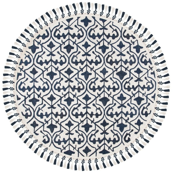 SAFAVIEH Sahara SAH407N Handmade Navy / Ivory Rug