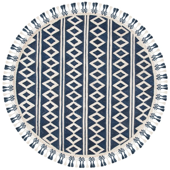 SAFAVIEH Sahara SAH425M Handmade Blue / Beige Rug