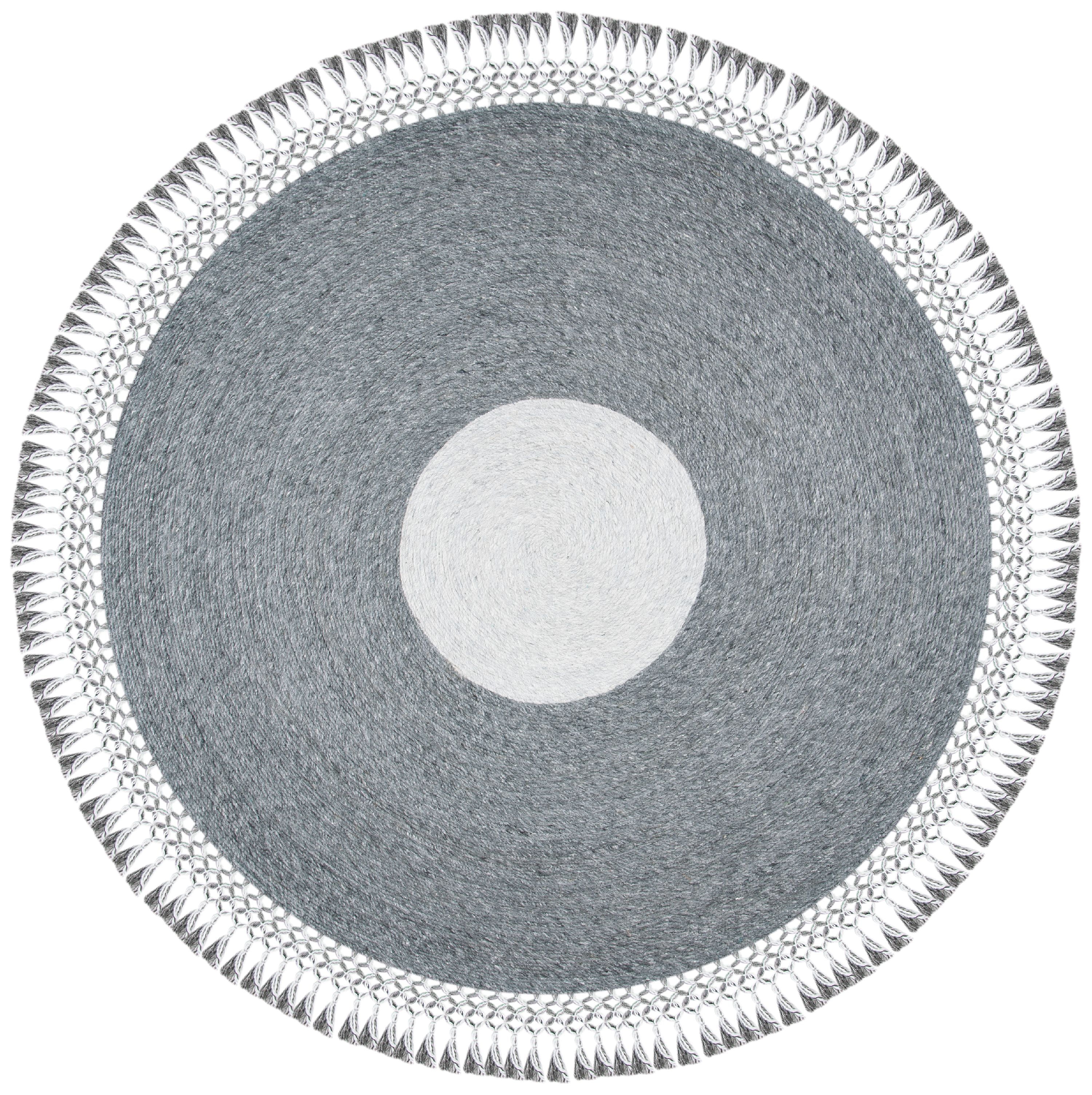 SAFAVIEH Sahara SAH490B Handmade Grey / Ivory Rug