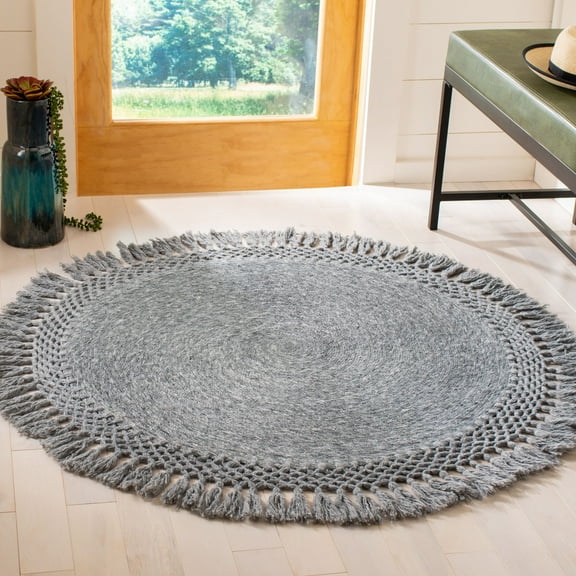 SAFAVIEH Sahara SAH490H Handmade Charcoal Rug