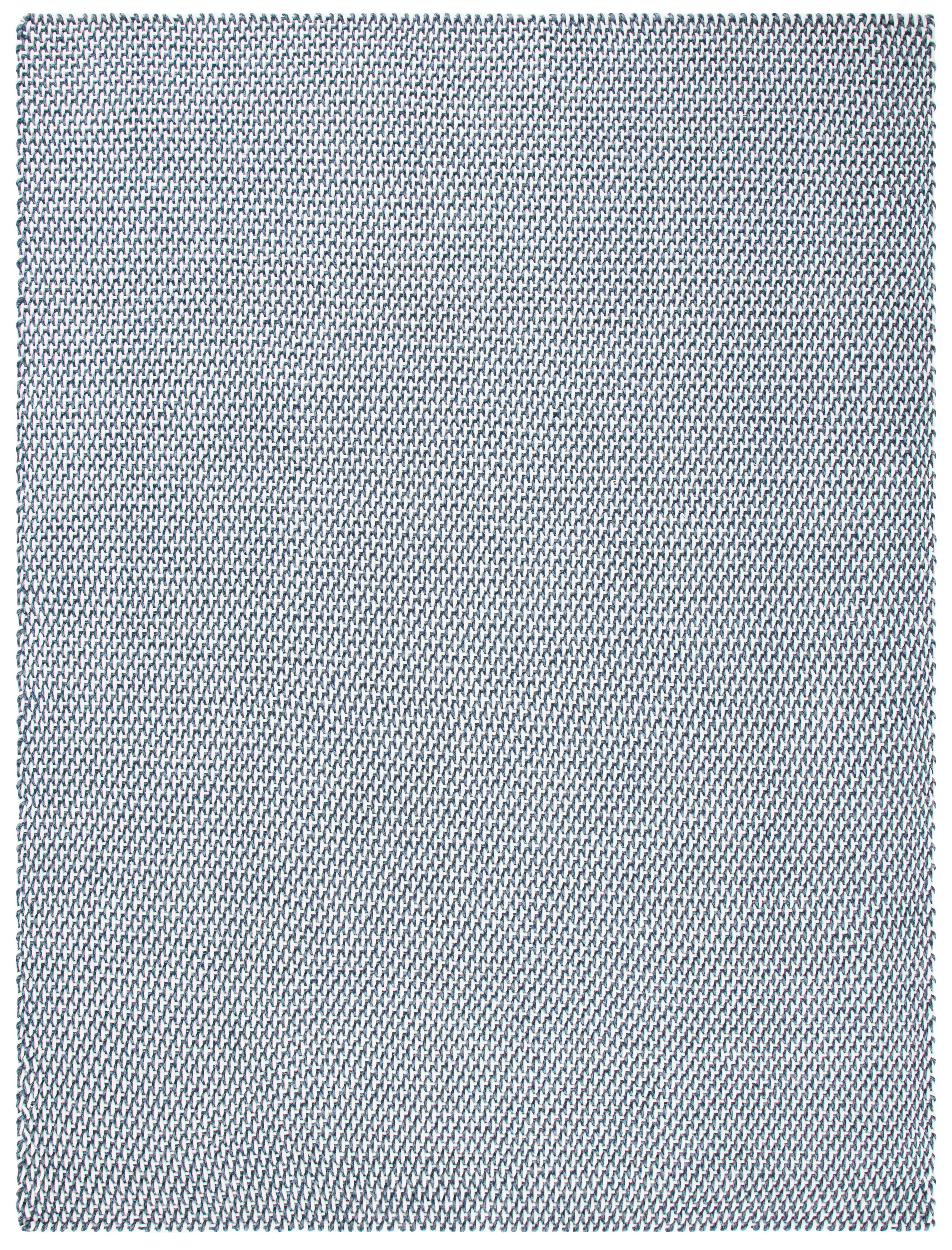 SAFAVIEH Salem Corynn Solid Cotton Area Rug, Dark Blue, 8' x 10'
