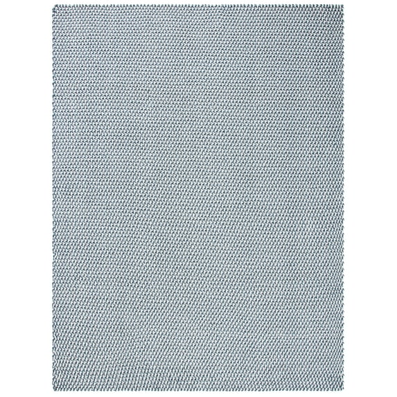 SAFAVIEH Salem Corynn Solid Cotton Area Rug, Dark Blue, 9' x 12'