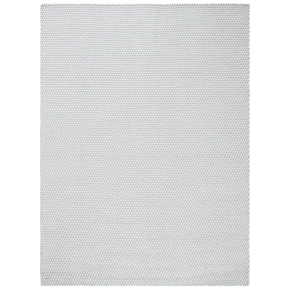 SAFAVIEH Salem Corynn Solid Cotton Area Rug, Grey/Ivory, 9' x 12'