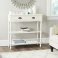 thumbnail image 1 of SAFAVIEH Salem Solid Casual Console Table With Storage, White, 1 of 5