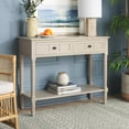 thumbnail image 1 of SAFAVIEH Samantha Contemporary 2 Drawer Console, Vintage Grey, 1 of 16