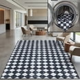 thumbnail image 1 of SAFAVIEH Santa Clara Anabella Geometric Polyester Area Rug, Black/Ivory, 6' x 6' Square, 1 of 12
