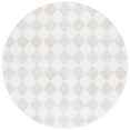 thumbnail image 1 of SAFAVIEH Santa Clara Elwyn Checkered Polyester Machine Washable Area Rug, Ivory/Beige, 6' x 6' Round, 1 of 7