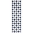 thumbnail image 1 of SAFAVIEH Santa Clara Elwyn Geometric Polyester Machine Washable Runner Rug, Ivory/Grey Black, 2'6" x 8', 1 of 10