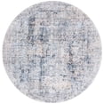 thumbnail image 1 of SAFAVIEH Santa Monica Alice Abstract Polyester Area Rug, Navy/Beige, 6' x 6' Round, 1 of 7