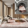 thumbnail image 1 of SAFAVIEH Santa Monica Celinda Medallion Polyester Area Rug, Rust/Gold, 3' x 5', 1 of 13