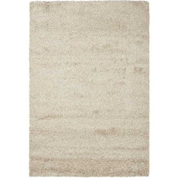SAFAVIEH Santa Monica Cali Solid Shag Area Rug, Beige, 4' x 6'