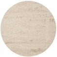 thumbnail image 1 of SAFAVIEH Santa Monica Chelsey Solid Shag Area Rug, Beige, 6'7" x 6'7" Round, 1 of 8