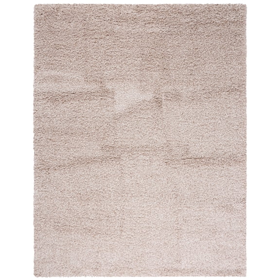 SAFAVIEH Santa Monica Chelsey Solid Shag Area Rug, Beige, 9' x 12'