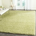 thumbnail image 1 of SAFAVIEH Santa Monica Chelsey Solid Shag Area Rug, Green, 5'3" x 7'6", 1 of 7