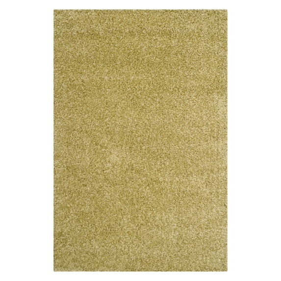 SAFAVIEH Santa Monica Chelsey Solid Shag Area Rug, Green, 9' x 12'