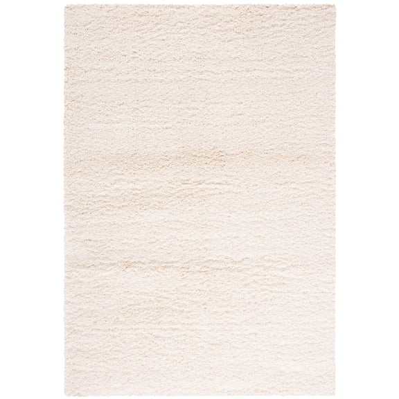 SAFAVIEH Santa Monica Cali Solid Shag Area Rug, Ivory, 3' x 5'