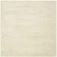 thumbnail image 1 of SAFAVIEH Santa Monica Chelsey Solid Shag Area Rug, Ivory, 6'7" x 6'7" Square, 1 of 7