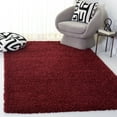 thumbnail image 1 of SAFAVIEH Santa Monica Chelsey Solid Shag Area Rug, Maroon, 4' x 6', 1 of 11