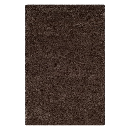 SAFAVIEH Santa Monica Chelsey Solid Shag Area Rug, Mushroom, 8' x 10'