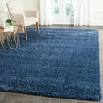 thumbnail image 1 of SAFAVIEH Santa Monica Chelsey Solid Shag Area Rug, Navy, 6'7" x 6'7" Square, 1 of 9
