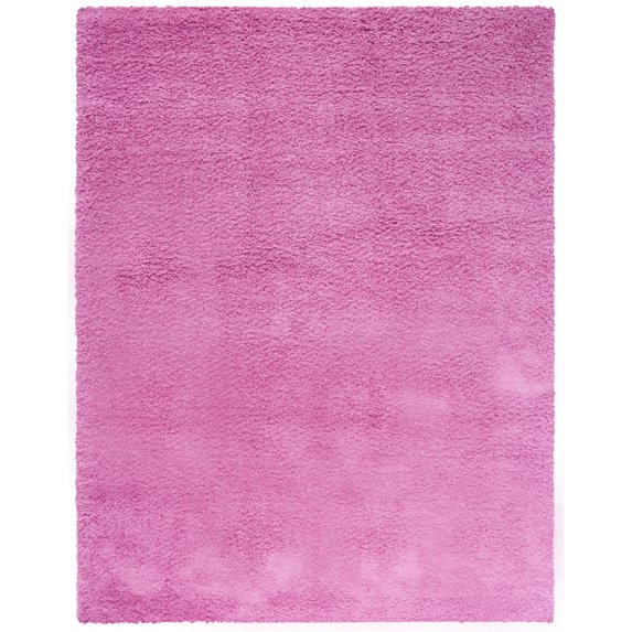 SAFAVIEH Santa Monica Chelsey Solid Shag Area Rug, Pink, 8' x 10'