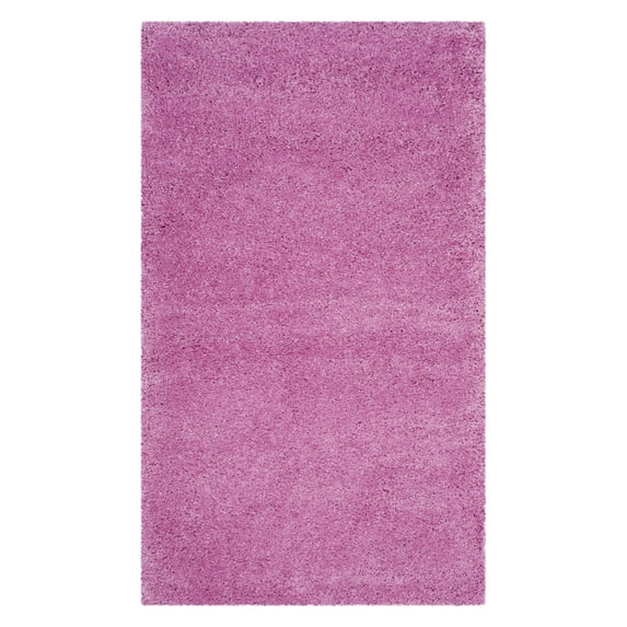 SAFAVIEH Santa Monica Chelsey Solid Shag Area Rug, Pink, 9'6" x 13'