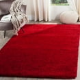 thumbnail image 1 of SAFAVIEH Santa Monica Chelsey Solid Shag Area Rug, Red, 9' x 12', 1 of 7