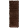 thumbnail image 1 of SAFAVIEH Santa Monica Chelsey Solid Shag Runner Rug, Brown, 2'3" x 11', 1 of 11