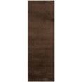 thumbnail image 1 of SAFAVIEH Santa Monica Chelsey Solid Shag Runner Rug, Brown, 2'3" x 7', 1 of 8