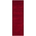 thumbnail image 1 of SAFAVIEH Santa Monica Chelsey Solid Shag Runner Rug, Red, 2'3" x 11', 1 of 7