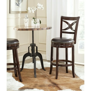 SAFAVIEH Santino Swivel Bar Stool Brown