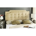 thumbnail image 1 of SAFAVIEH Sapphire Modern Glam Tufted Headboard, King, Buckwheat, 1 of 3