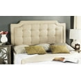 thumbnail image 1 of SAFAVIEH Sapphire Modern Glam Tufted Headboard, Queen, Hemp, 1 of 3