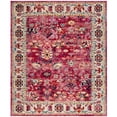 thumbnail image 1 of SAFAVIEH Savannah Olivia Faded Traditional Polyester Area Rug, Violet/Grey, 8' x 10', 1 of 5