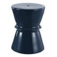 thumbnail image 1 of SAFAVIEH Savello 18" Modern Solid Ceramic Garden Stool, Navy, 1 of 8