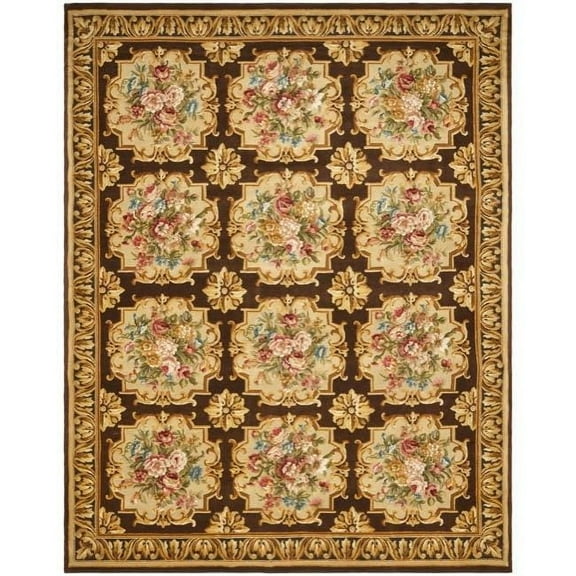 SAFAVIEH Savonnerie Bethanie Bordered Oriental Wool Area Rug, Multi, 8' x 10'