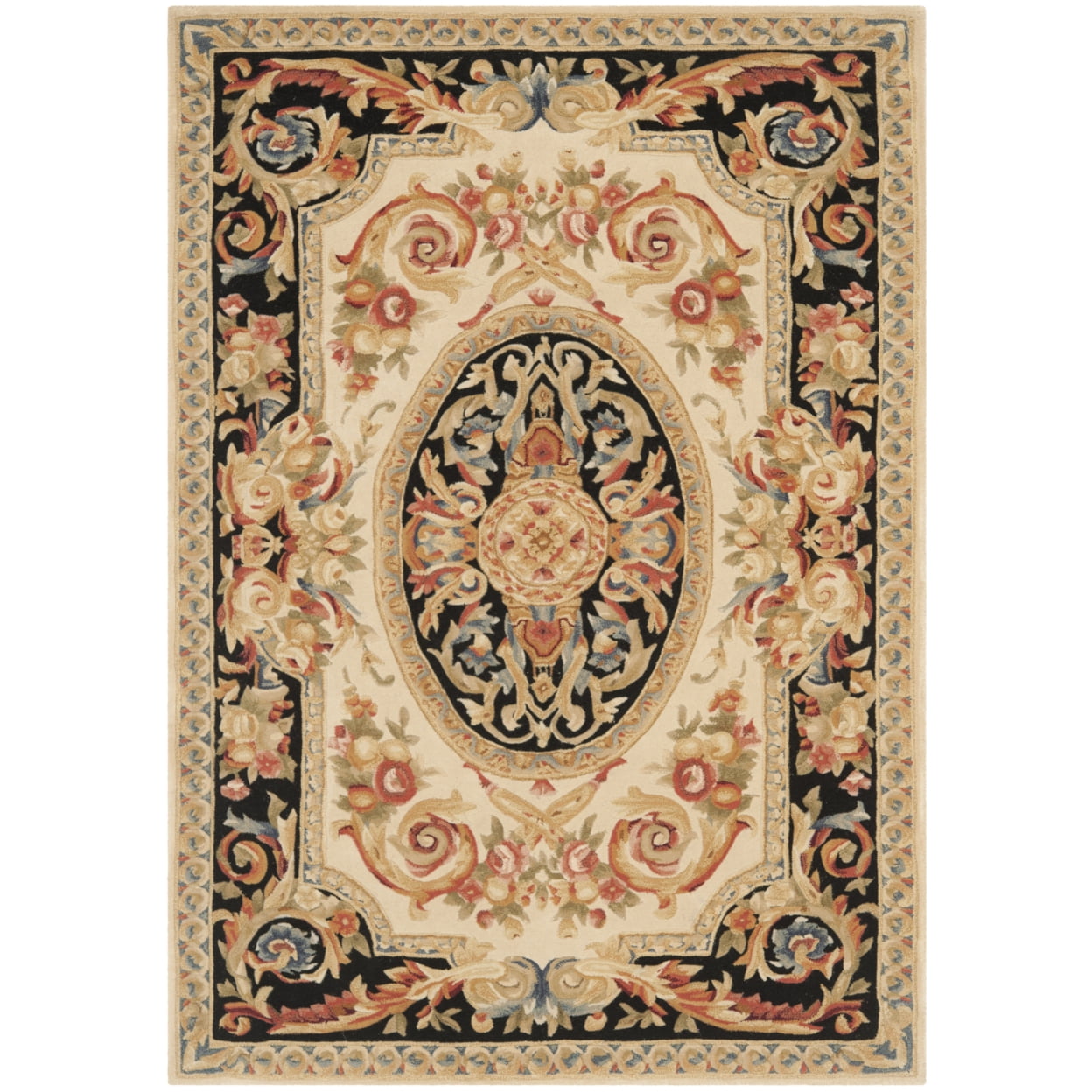 Ivory Elegance Hand-Tufted Wool Round Accent Rug