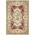 thumbnail image 1 of SAFAVIEH Savonnerie Jimmy Bordered Area Rug, Red/Ivory, 4' x 6', 1 of 8