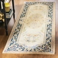thumbnail image 1 of SAFAVIEH Savonnerie SAV116N Handmade Ivory / Navy Rug, 1 of 6