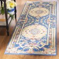 thumbnail image 1 of SAFAVIEH Savonnerie SAV120M Handmade Blue / Ivory Rug, 1 of 6